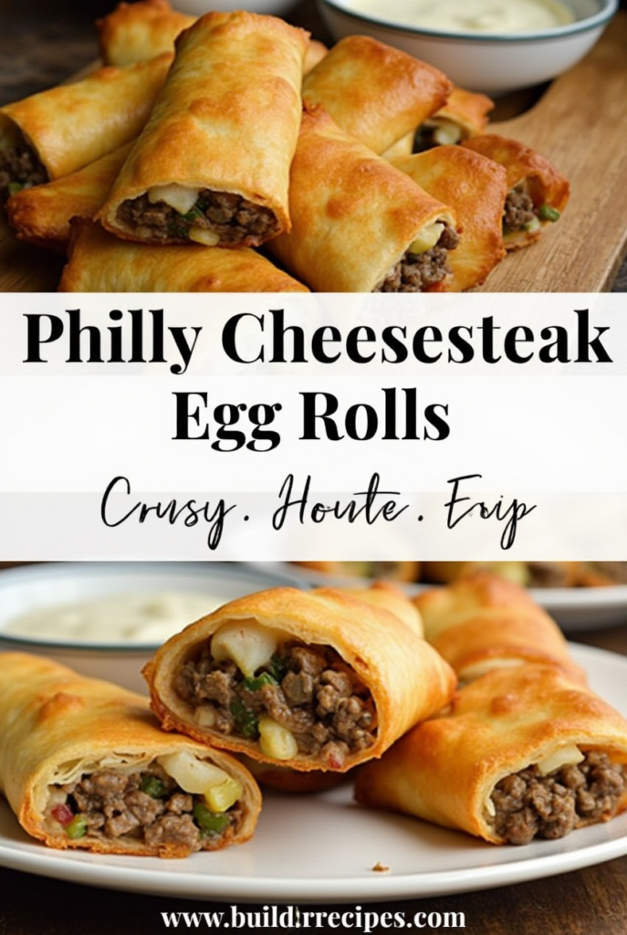 philly cheesesteak egg rolls