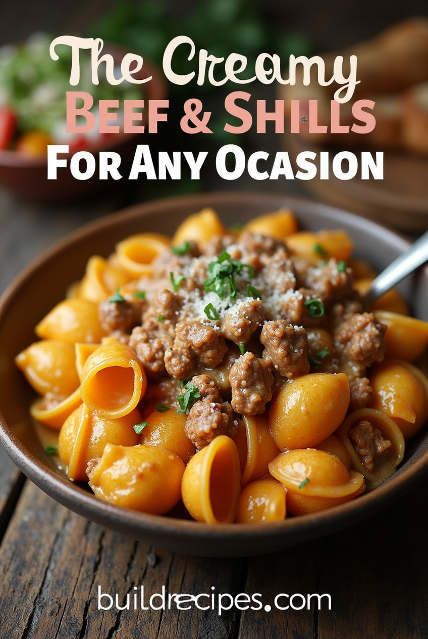 Creamy Beef and Shells