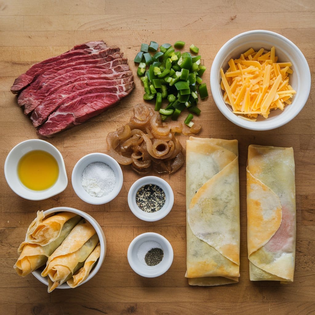 philly cheesesteak egg rolls