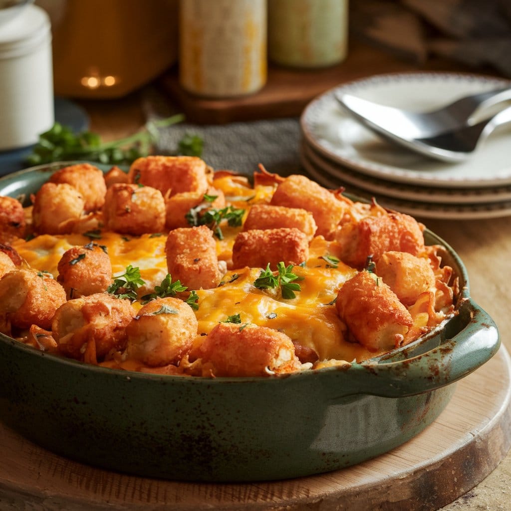 Cheeseburger Tater Tot Casserole