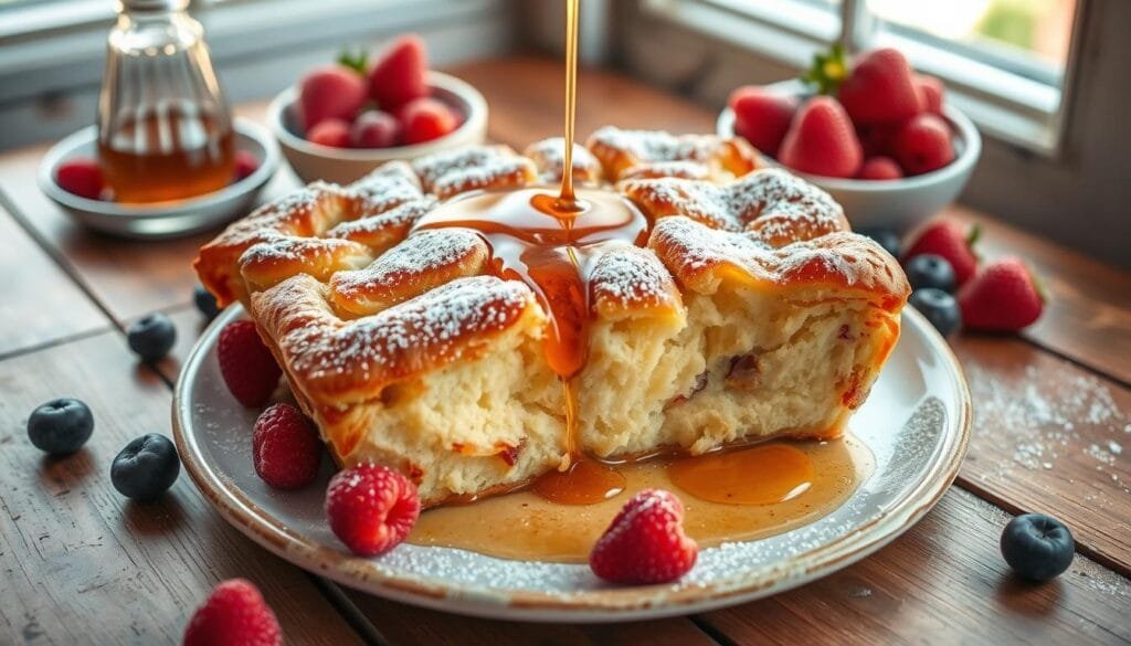 Challah French Toast Casserole Serving