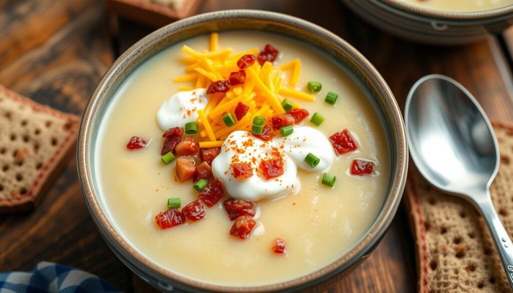 Loaded Baked Potato Soup Toppings