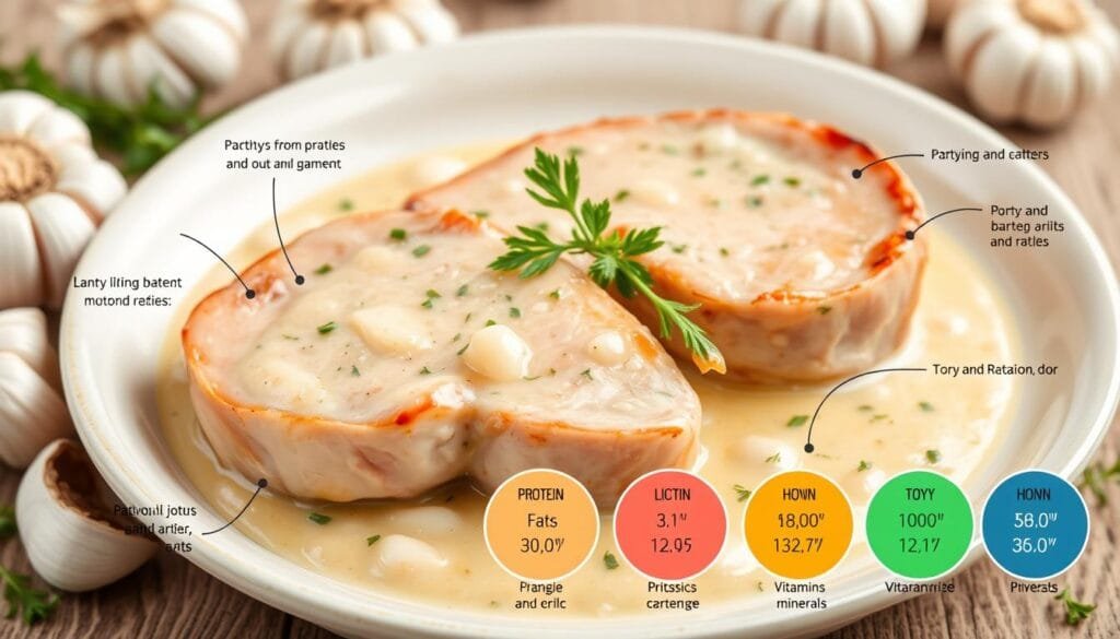 Nutritional Profile of Pork Chops in Creamy Garlic Sauce