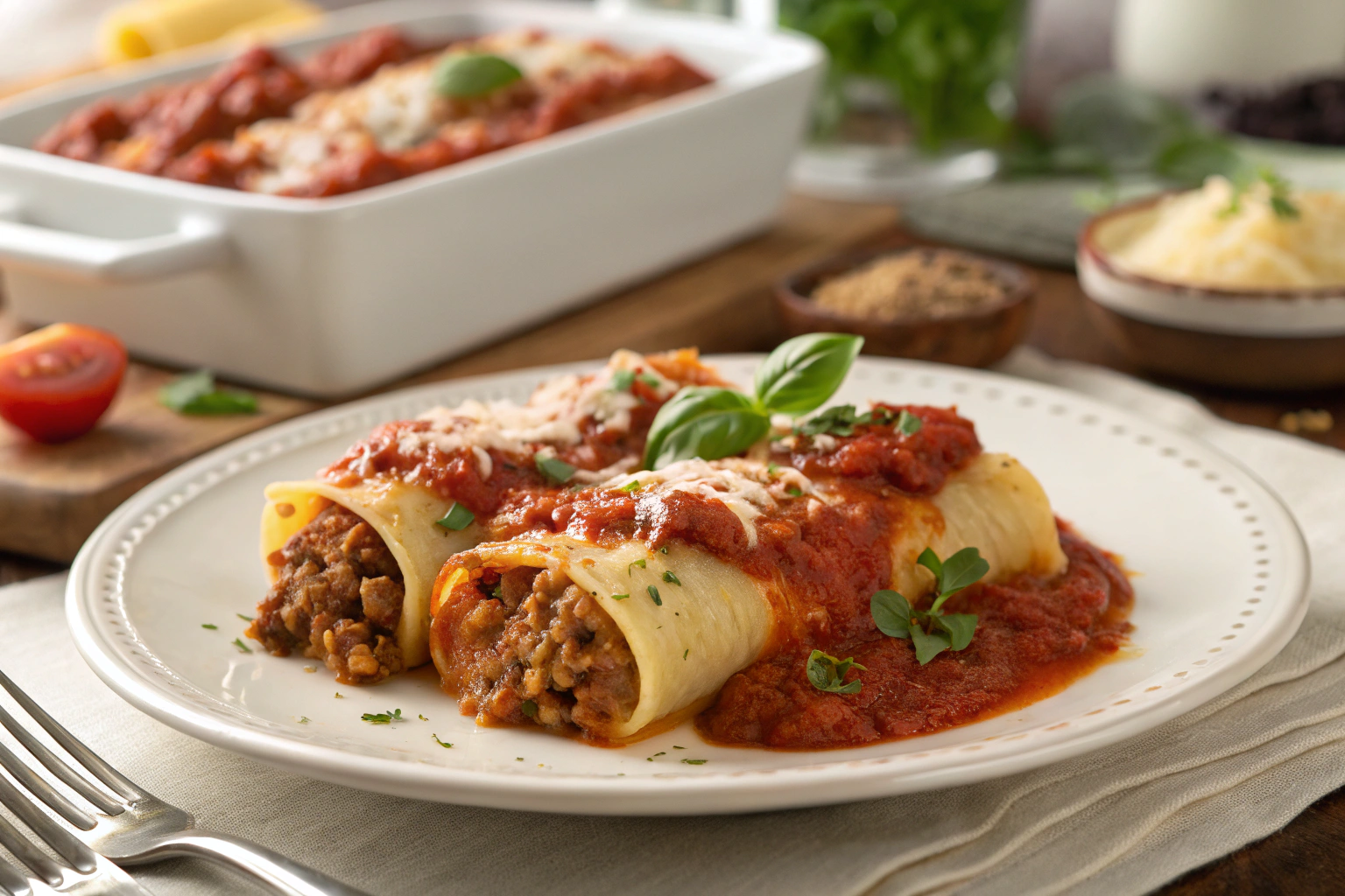 manicotti with meat