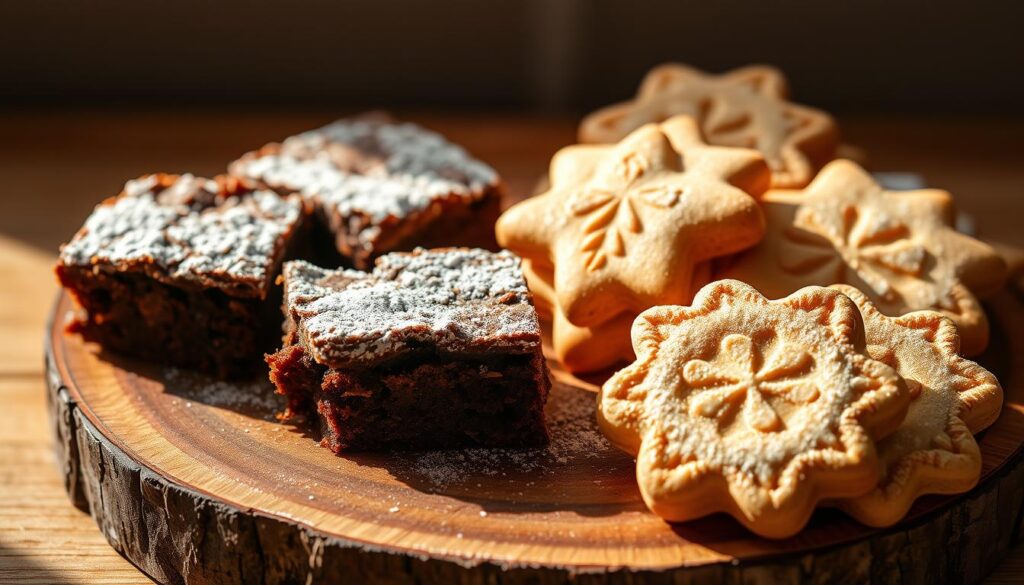 browny and sugar cookies